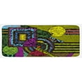 thumbnail image 1 of Abstract Kitchen Mat, Grunge Pattern with Murky Trippy Geometric Circle Illustration, Plush Decorative Kitchen Mat with Non Slip Backing, 47" X 19", Multicolor, by Ambesonne, 1 of 1