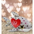thumbnail image 5 of DolliBu I Love You Plush Super Soft Big Eye Dotted Shark - Cute Stuffed Animal Shark with Red Heart Plush for Valentines, Anniversary, Romantic Date, Boyfriend, or Girlfriend Gift - 10 Inches, 5 of 6