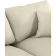 thumbnail image 5 of Meridian Furniture Comfy Cream Faux Leather Modular Sectional, 5 of 11