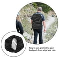 thumbnail image 3 of WRITWAA Waterproof Backpack Cover For Rain Black Cotton Flannel For Traveling 1Set, 3 of 8