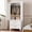 71" White, variant on ZIVACATE 60" Metal Wardrobe Cabinet with 1 Drawer & Hanging Rod, 2 Doors Storage Closet with Shelf for Bedroom, Office, Laundry Room for Adults, White