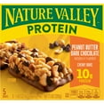 thumbnail image 3 of Nature Valley Protein Chewy Snack Bars, Peanut Butter Dark Chocolate, 5 Bars, 7.1 oz, 3 of 15