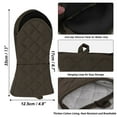 thumbnail image 3 of Non-Slip Oven Mitts, Heat Resistant Gloves Potholder for Cookware, 1 Pair, Brown, 3 of 8