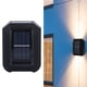 thumbnail image 4 of Apuakthei Luces solares de pared para exteriores, lámpara exterior, 6 LED, protección IP65, para decoración al aire libre, jardín, patio, luz cálida, 4 of 8