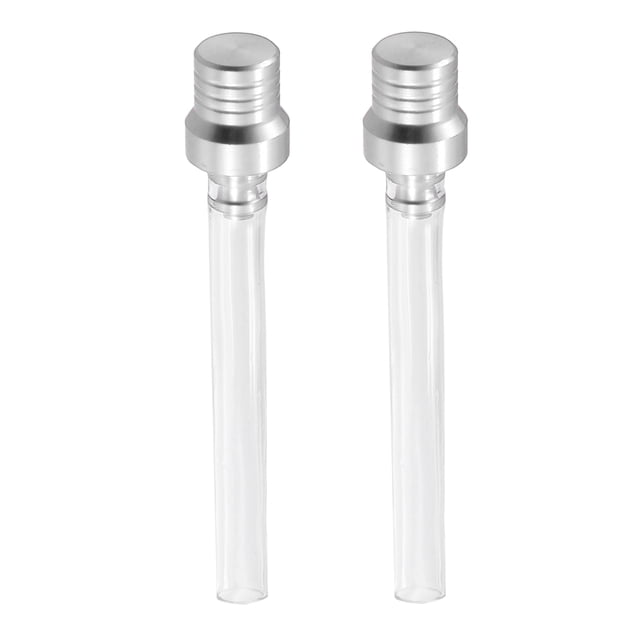 2uds Moto Gas Tapa Gas Combustible Tanque Tapa para ATV Plateado Tono