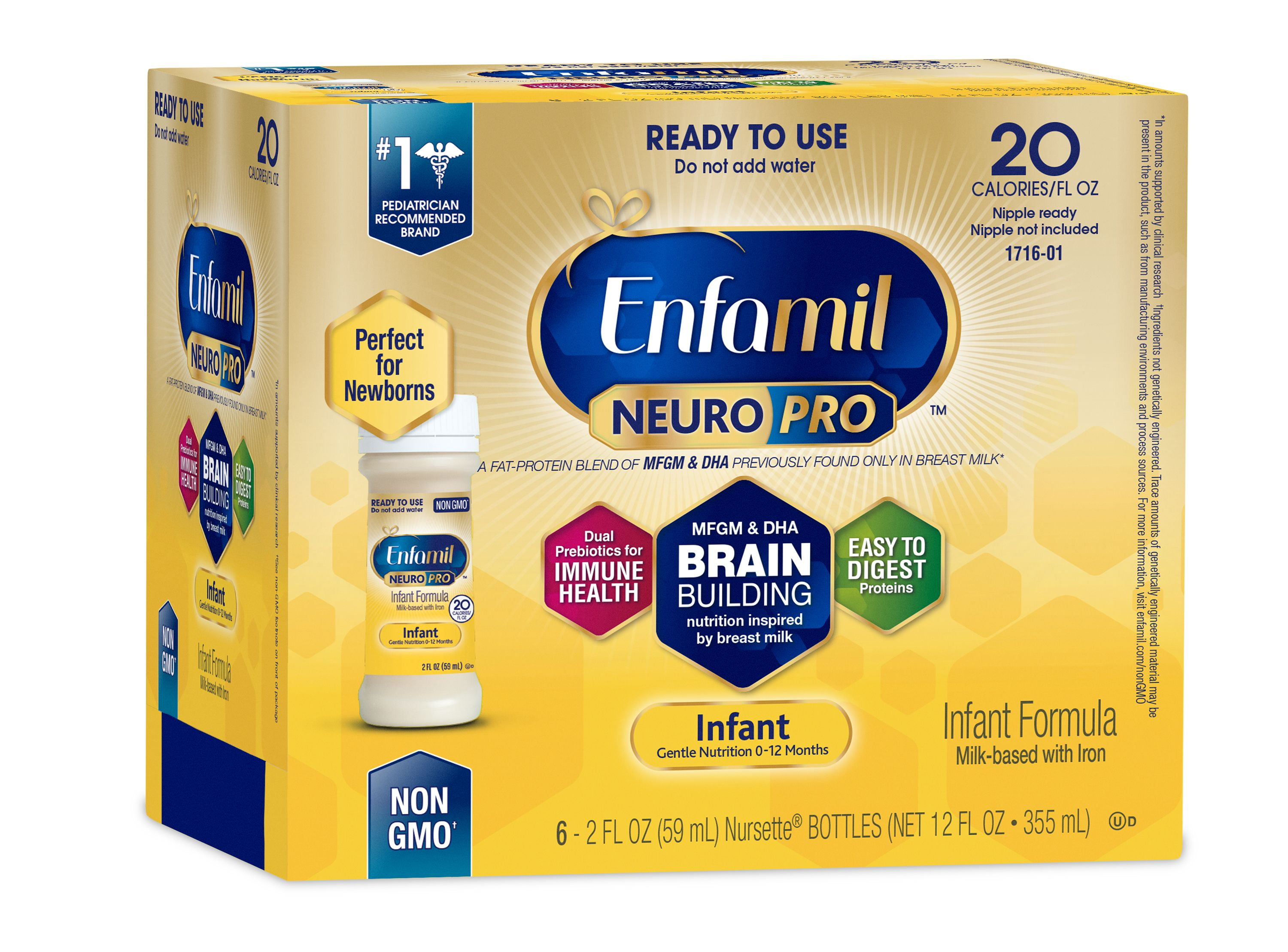 Enfamil NeuroPro Ready To Feed Infant Formula Bottles 2 Fl Oz Each 