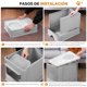 thumbnail image 4 of Arenero para gato cerrado grande, cajón apto para gatos hasta 12,5 kg, 40 x 50 x 40 cm, plegable con tapa y cuchara, resistente a olores, fácil de lim, 4 of 8