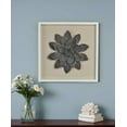 thumbnail image 5 of HomeRoots 489488 12 x 13 in. Black & Gold Flower Wood & Metal Wall Decor, 5 of 7