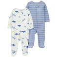 thumbnail image 3 of Carter's Child of Mine Baby Boy, Sleep 'n Play, 4-Pack, Sizes Preemie-6/9 months, 3 of 8