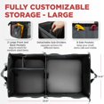thumbnail image 2 of TRUNKCRATEPRO Trunk Organizer For Car, Suv, Truck | Premium Adjustable Multi Compartments Collapsible Car Trunk Organizer With Securing Straps & Non-Slip Bottom (Large Size, Grey) C104, 2 of 3