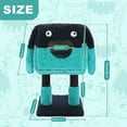 thumbnail image 3 of Pefilos 28" Tall Cartoon-Themed Cat Tree, 2 in 1 Cat Scratching Post with Condo, Artistic Modeling Playing Tower with a Soft Removable Cat Bed, Blue, 3 of 7