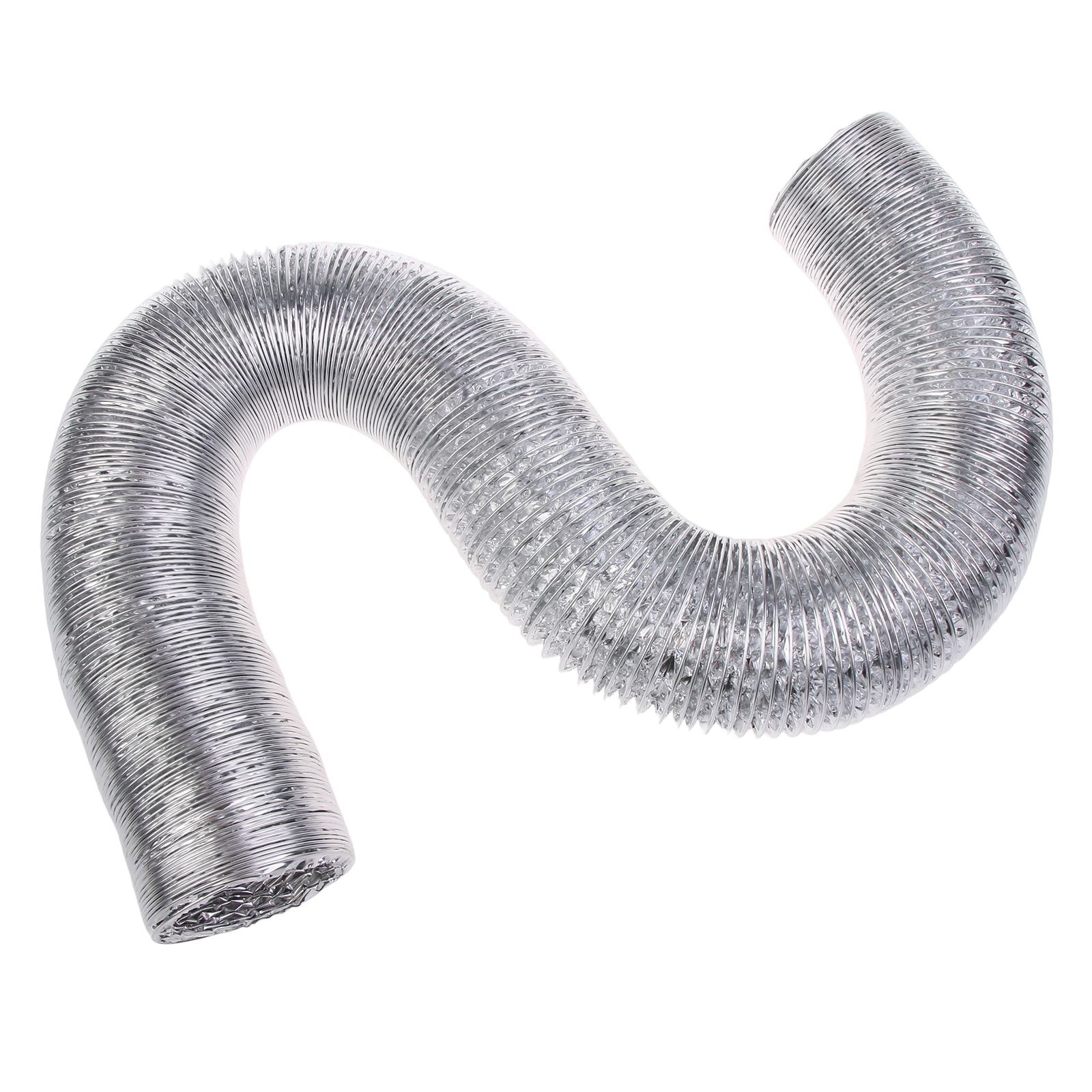 Flexible Ducting Hose Dryer Vent Hose Air Duct with 2 Screw Clamps Duct Hose Fire-proof High-temperature Resistant