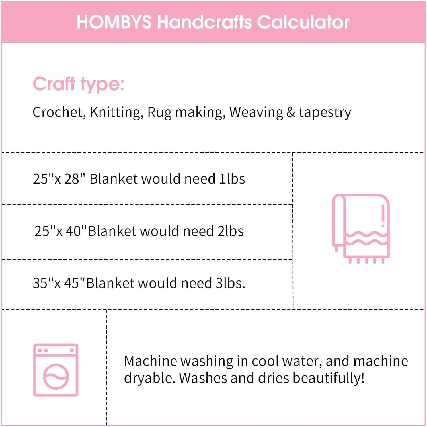 Hombys Pink Chunky Chenille Yarn for Crocheting and Knitting, Super Bulky Yarn for Blankets, Soft Plush, 8 Jumbo Packs (27 yds, 8 oz Each)