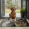 thumbnail image 3 of ONETECH Rabbits Beatrix Potter Square Door Mat Indoor/Outdoor/Front Door/Bathroom Mats for Home Entrance Outside Entry 19.68*39.37 in, 3 of 6