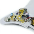 thumbnail image 4 of White 3 Ply Electric Guitar Humbucker Left Handed Pickguard Pickup with Singlecut Wiring Loaded Prewired Swith, 4 of 6