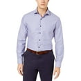 thumbnail image 2 of Tasso Elba Mens Dobby Button Up Shirt, Purple, XXX-Large, 2 of 4