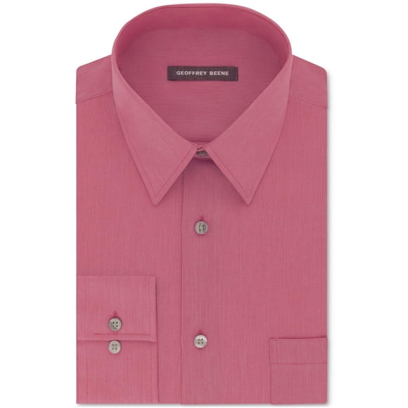 Camisa de Vestir con Botones Geoffrey Beene Bedford para Hombre Color Caramelo 14.5