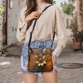 thumbnail image 5 of Kuiaobaty Sunflower Print Crossbody Bag for Women, Waterproof Vegan Leather Shoulder Handbag with Adjustable Strap, Medium Size Sturdy Sling Purse Crossbody for Travel & Shopping, 5 of 7