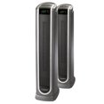 thumbnail image 1 of Lasko Portable Oscillating Ceramic Tower Space Heater, Black (2 Pack), 1 of 1