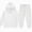 T047-White, variant on NOLDARES Baby Clothes for Girls Boy Solid Color Hoodie and Sweatpants Outfit Toddler Sweatsuit(T047-Black)