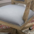 thumbnail image 3 of Linon Maybell High Back Office Chair with Adjustable Height and Swivel, Rustic Brown/Light Gray, 3 of 6