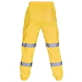 thumbnail image 2 of Pantalon de Travail Routier pour Homme Haute Visibilité Pantalon Cargo de Travail Sécuritaire Patchwork Réfléchissant à Rayures Pantalon Décontracté Jaune P, 2 of 2