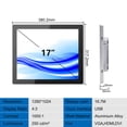 thumbnail image 4 of GreenTouch 17 " Front IP65 Panel  Display Touch Screen Industrial Grade Open Frame LCD Monitor,1280x1024, 4 of 7