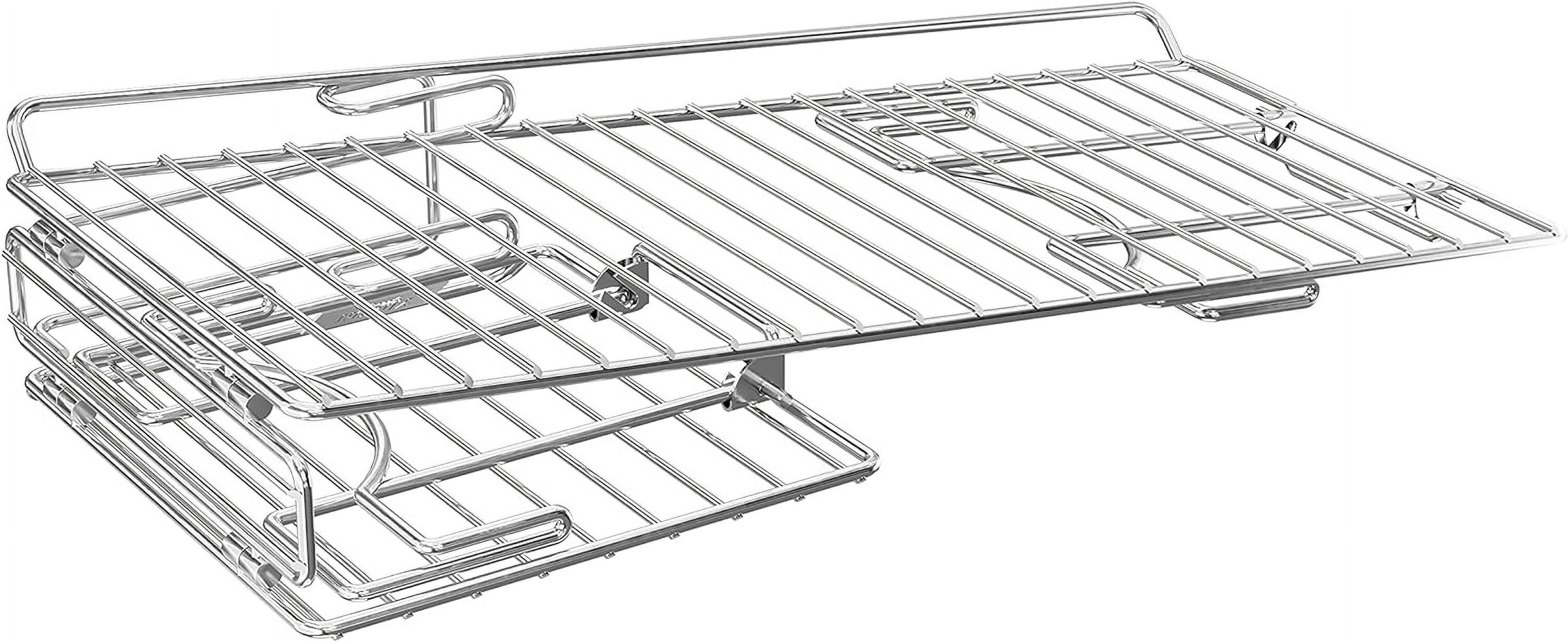 Yukon Glory Collapsible BBQ Grill Rack Griddle Warming Tray for 22