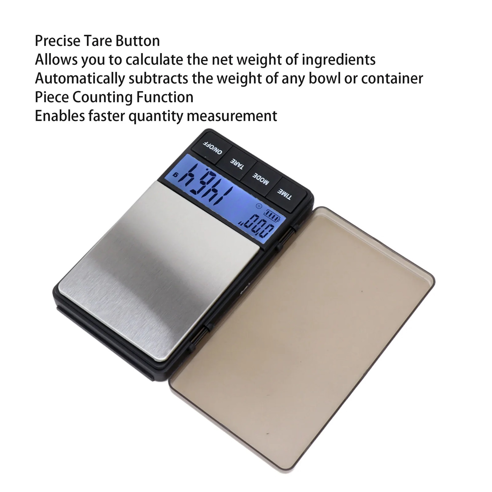 Small Coffee Scale, Sensitive Accurate 1000g 0.1g Digital Pocket Coffee Scale With Timer Tare Function - High Precision