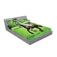 thumbnail image 2 of Ambesonne Animal Fitted Sheet & Pillow Sham Set, Friesian Horse, Full, Black Green, 2 of 2