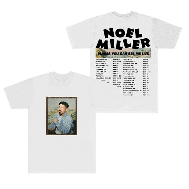 Noel Miller Playera Unisex Cuello Redondo Manga Corta Verano Estilo Moderno Gira