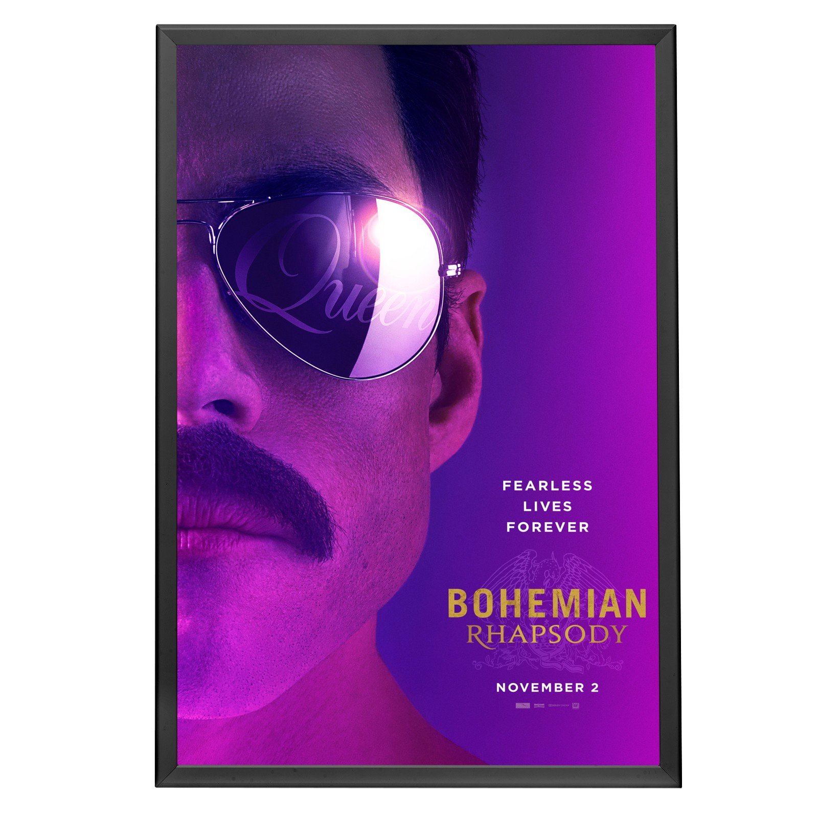 Movie Poster Frame 27x40 Inch, Black SnapeZo Profile, Home Theater