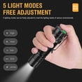 thumbnail image 4 of Ultra Powerful Flashlight, Mini Led Flashlight TYPE-C Rechargeable 800 Lumens, 5 Modes Torch, IPX4 Waterproof Tactical Light, 4 of 5