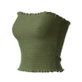 thumbnail image 3 of MixMatchy Women's Solid Smocked Tube Top, 3 of 4