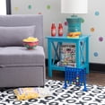thumbnail image 4 of Linon Edmiston Indoor End Table with Shelf, 22" Tall, Teal, 4 of 10