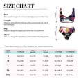 thumbnail image 2 of Kdxio Colorful Skull Print Women's 2 Piece High Waisted Wrap Spaghetti Strap Summer Swimsuit Bikini Set-Small, 2 of 5