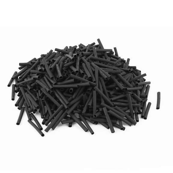 Unique Bargains 560pcs 2.5mm Dia 30mm Long Polyolefin Heat Shrink Tubing Wire Wrap Sleeve Black