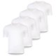 thumbnail image 1 of YOURBASICS Camiseta de hombre, pack de 4 - IAN, algodón, corte regular, cuello redondo, básica Blanco L (Large), 1 of 4