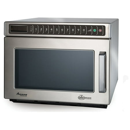 Amana Commercial Digital Microwave .6 Cft Countertop 1200 Watt Heavy Volume Model Hdc12A2