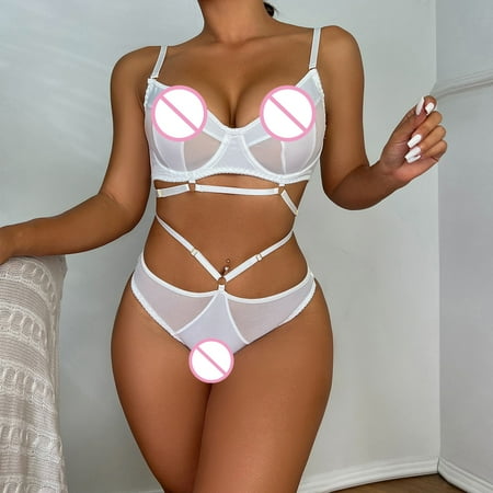 

Vedolay Plus Size Lingerie Women s LencerÃa para Mujer Jumpsuit Teddy Lingerie Stud Patent Leather Jumpsuit Lingerie Blue One Size