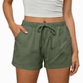 thumbnail image 2 of KPOPLK Hight Waisted Split Running Shorts for Women 4" - Comfy Quick Dry Workout Athletic Shorts Gym Track Shorts Size XL,Green, 2 of 8