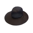 thumbnail image 3 of Breathable Mesh Sun Bucket Hat Packable Fisherman Safari Cap With Adjustable Chin Strap For Fishing Hiking Gardening(Coffee-58Cm), 3 of 3