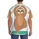 thumbnail image 3 of Balery Cute Sloth In Yoga Pose Tree Camisa Casual de Manga Corta con Botones para Hombre, Texturizada, Estilo Cubano, para Playa, Verano-Large, 3 of 5