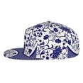 thumbnail image 4 of Uemuo Blue And White Porcelain Pattern Pattern Women's Baseball Cap,Straight Brim Hat,Golf Dad Hat,Travel Hat,Sun Protection Cap,Everyday Accessory, 4 of 9