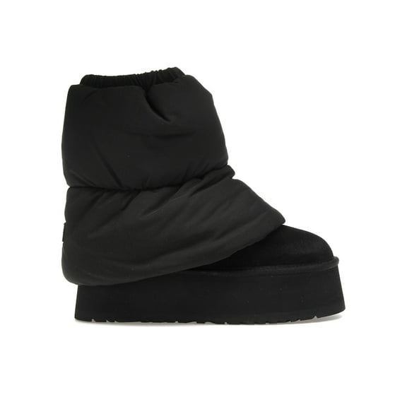 UGG Women's Classic Mini Dipper Puffer Boot Black, from StockX