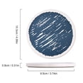 thumbnail image 2 of Kcavykas Waterproof Coasters Round Woven Non-slip Bohemian Style Placemat 6PCS Washable Table Decor Back to School Supplies School-White and blueC, 2 of 7