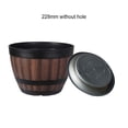 thumbnail image 1 of EIMELI Pot de Fleurs en Résine Tonneau de Whisky Style Vintage Intérieur Extérieur Jardin Patio, 1 of 2