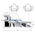 thumbnail image 4 of Bgsha Aluminium 75 Type Miter Track T-Slot T-track Backer Sliding Brackets 300-600mm, 4 of 9