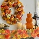 thumbnail image 5 of Guirnalda de hojas artificiales de ratán para Halloween,Acción de Gracias,guirnalda de hojas de arce con calabaza colgante,decoración para fiestas en interiores, 5 of 7