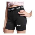thumbnail image 1 of Pantalones cortos Nike Pro Big para niños (niñas) negros, talla S, 1 of 5